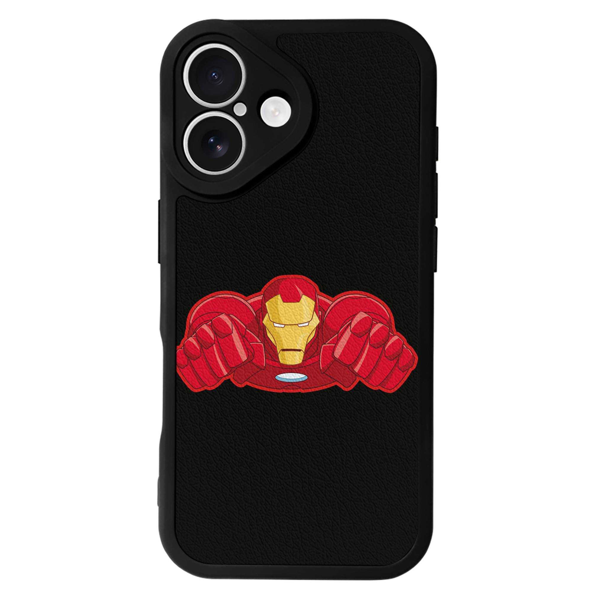 （画像用） アベンジャーズ The Avengers 【iPhone 16シリーズ対応】シリコンスマホケース（レザー調） 材質：シリコン